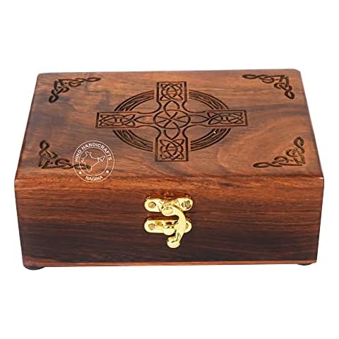 Hind Handicrafts Rosewood Handmade Jewellery Box Cover