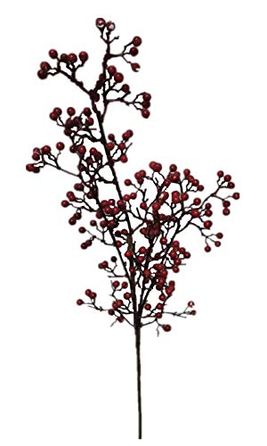2474U Kunstzweig Blumenpick rote Beeren ca. 66 cm