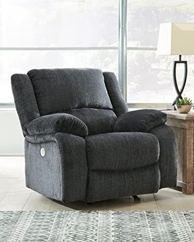 Signature Design By Ashley Draycoll Contemporary Power Rocker Recliner, Dark Gray #TOP1
