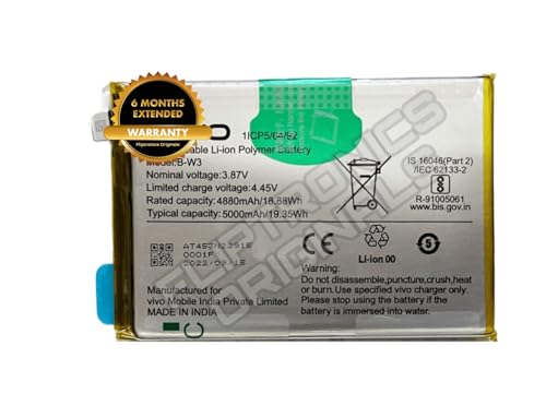 Image of B-W3 Battery for Vivo Y22 V2207, Y22S V2206 Battery with 6 Month Warranty**** (P107)