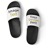 Generic Custom Slides Slippers Personalized Photo Text Slippers Sandals Comfortable Bathroom Shower Slippers Casual Sandals Shoes Customized Sandals for Men Women
