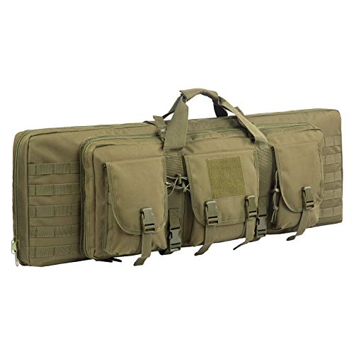 Greencity double rifle case long rifle bag with MOLLE