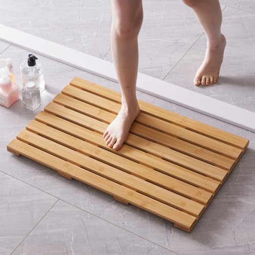 Viewcare Non-Slip Bamboo Bath Mat