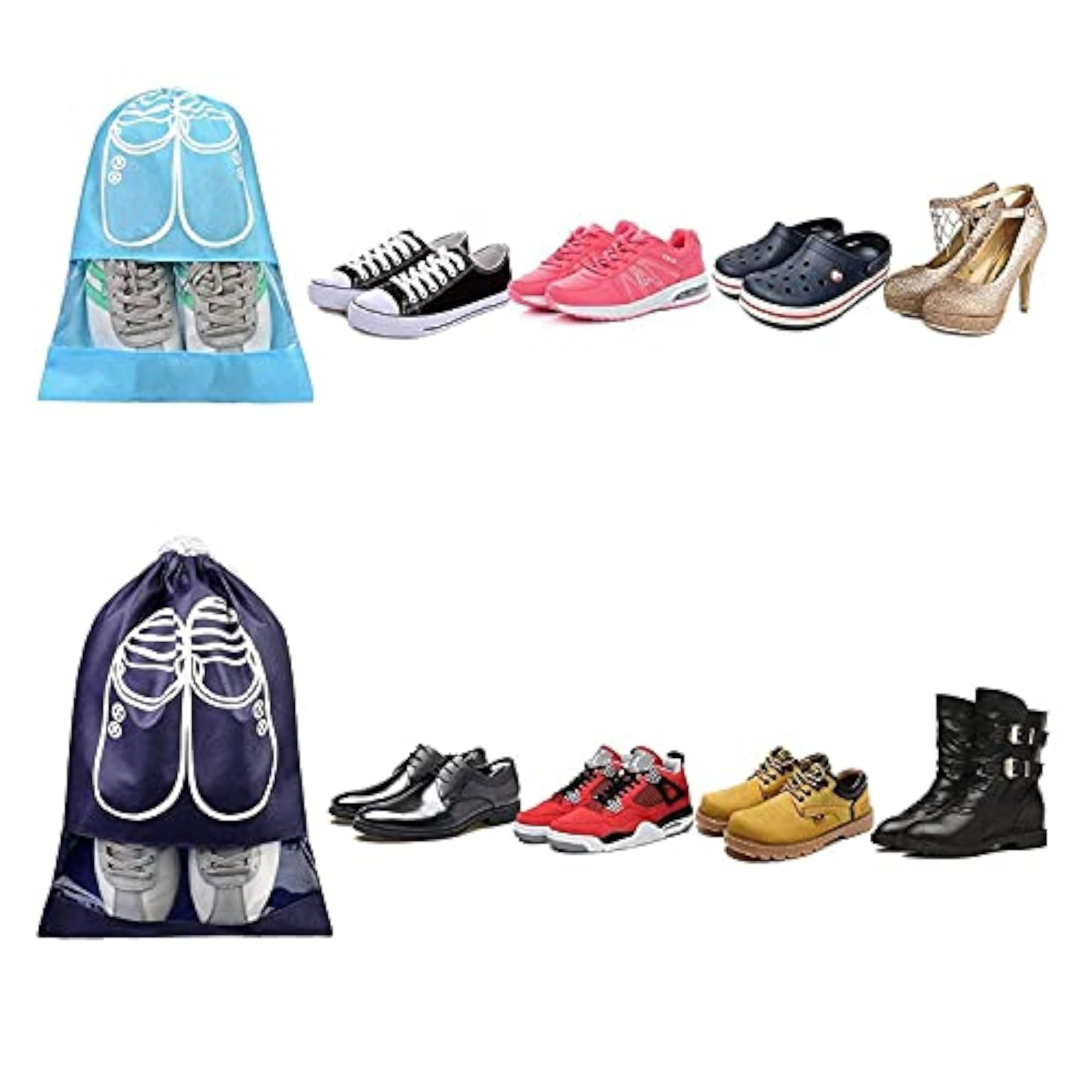 Transparent Shoe Cover Bag for Travel Accessories