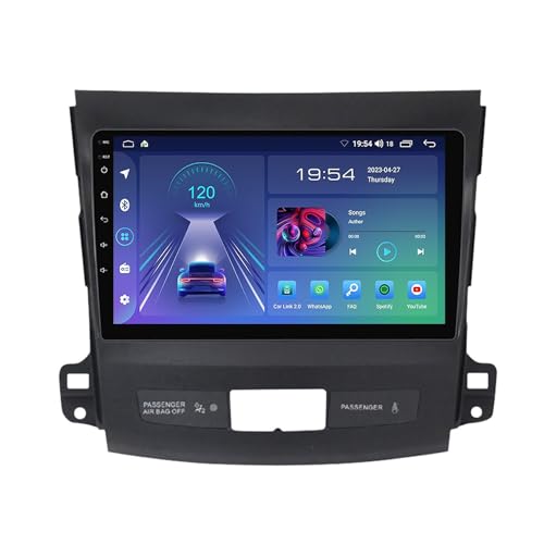 Autoradio Android 12 tactile 9" pour Outlander 2005-2011 avec Carplay et GPS