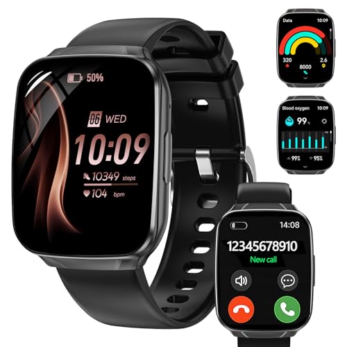 Smartwatch für Damen und Herren, 1,83 Zoll HD Display, IP67 Wasserdicht