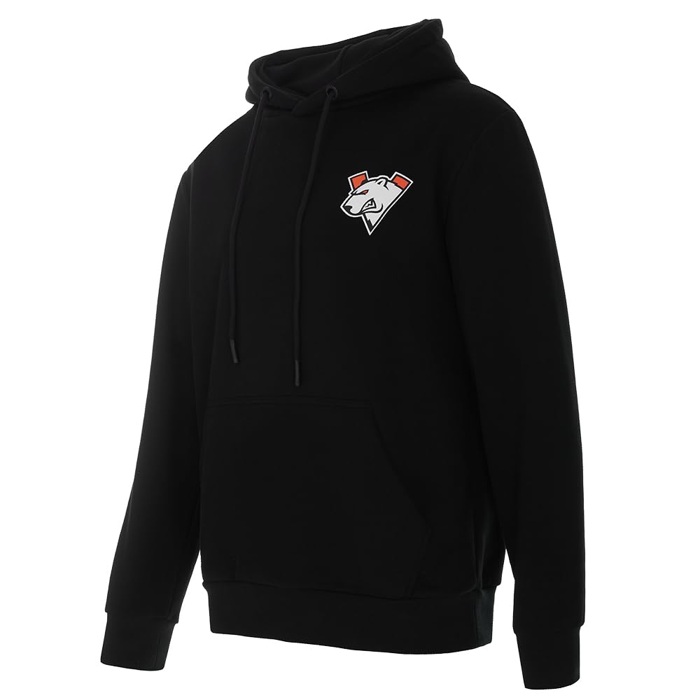 Virtus.pro - Klasyczna bluza z kapturem, bluza z kapturem z grafiką gracza, stylowa bluza z kapturem dla fanów, odzież dla graczy, odzież drużyny e-sportowej, czarna, M, Czarny, M