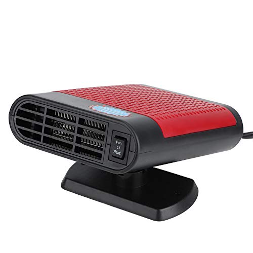 ElevateIQ 12V 150W Windshield Car Heater Defogger, Fast Heating Car Heater & Cooler Portable 2-in-1 Defroster, 360 Degree Rotating Air Blower Window Demister Machine for Automobile 12V 150W