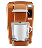 Keurig K15 Coffee Maker, Single Serve K-Cup Pod Coffee Brewer, 6 to 10 oz. Brew Sizes, Burnt Orange