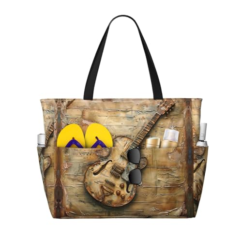Sac à main de grande capacité guitare pour en finir avec les sacs trop petits