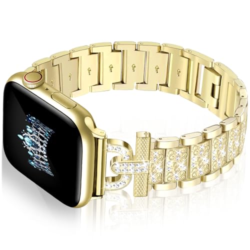 Bracelet Apple Watch chic en strass parfait pour sublimer vos tenues de soirée