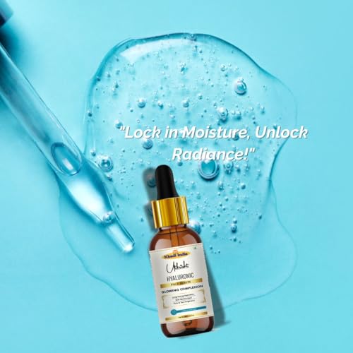 Image of khadi Hyaluronic Acid Face Serum for Glowing Complexion, Long-lasting Hydration & Moisturizing, Suitable for All Skin Types, 30ml