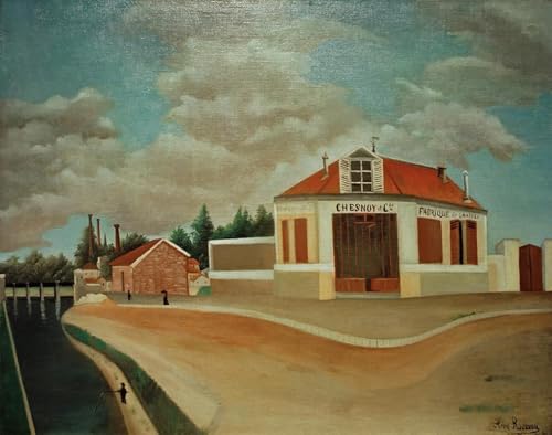 Reproducción de lienzo para regalo cultural cuadro Henri Rousseau Alforville 60x90