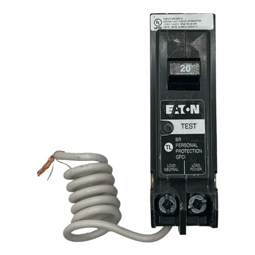 Eaton BRN120GF Br Gfci, 5ma, 1 Pole, 10kaic, 20a, Pigta by Eaton - Used condition - US$62.98