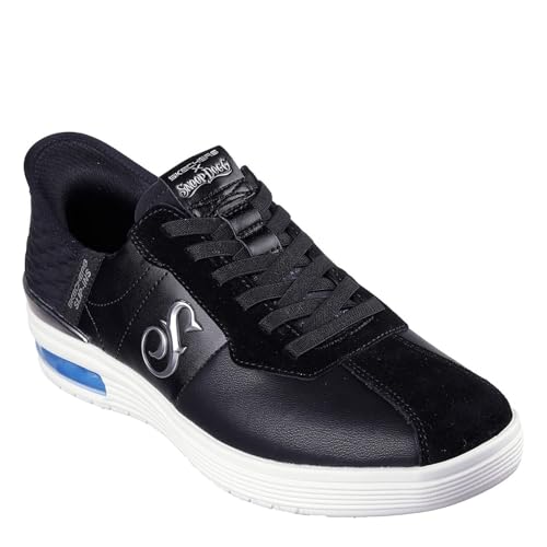 Skechers Manos Libres Slip-ins X Snoop Dogg-Doggy Air, Zapatillas Hombre, Piel Negra, 41 EU