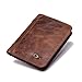 Produktbild Serious Lamp Intelligente Brieftasche Anti-Diebstahl Retro-Leder Multifunktionale Business-Kurzbrieftaschen für Männer RFID-Blockierung Münzgeld Geldbörse Kartenhalter Mehrere Kartenschlitze,Braun