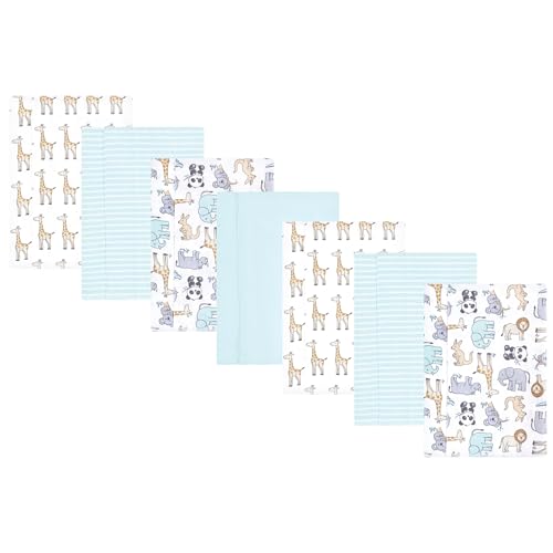 Image of Hudson Baby Unisex Baby Flannel Burp Cloth 7pk, Kangaroo, One Size