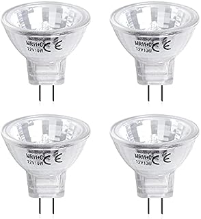 Klarlight 10W MR11 Halogen Bulbs, AC/DC 12V Halogen Light Bulb, MR11 Dimmable G4 GU4 LED Spotlight Warm White 2800K 10W Halogen Equivalent for Home, Landscape, Recessed, Track Lighting,Pack of 4