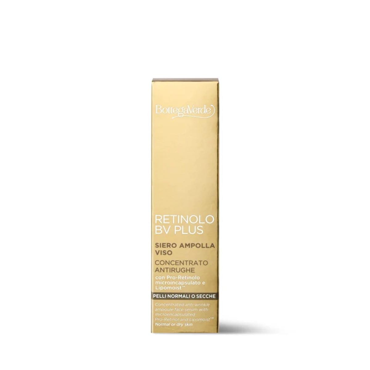 Bottega Verde - Retinolo Bv Plus - Siero ampolla viso - concentrato antirughe (30 ml) - pelli normali o secche (Confezione da 2)