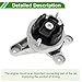 HOPESPANNER No.8E0399105BG Engine Motor Mount for Audi A4 2005-2009 2.0T CVT BGB/BWE Durable Silver Tone Rear Engine Mounting 1 Pc