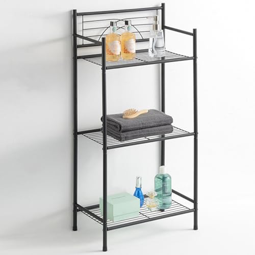 Gevvnss 3-Tier Bathroom Storage Shelf,Freestanding Narrow Sh