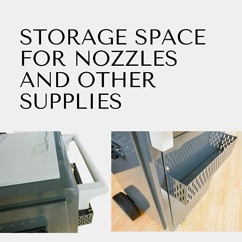 SM2000 Dry Ice Blasting Machine, 44 lbs Dry Ice Hopper, Handheld Control Spray Gun, 5 Nozzles