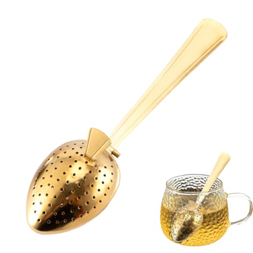 Cuillère À Infuser Le Thé En Acier Inoxydable - Cuillère À Infuser Le Thé En Vrac Avec Long Manche, Cuillère À Infuser Le Thé En Vrac Réutilisable En Acier Inoxydable Pour Le Thé Et Le Café Naturels