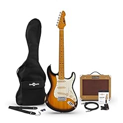 Gear4music Ensemble guitare électrique et amplificateur LA Select Legacy, Sunburst - Les Beatles, Paul McCartney, John Lennon, RIngo Starr, George Harrison
