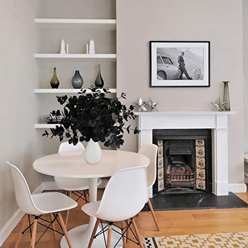 Greentime 2 Pack Black Eucalyptus Stems With 20 Branches 18.5'' Artificial Flower Bouquet For Vase Wedding Table Centerpiece Diy Flower Arrangements Decor #TOP3