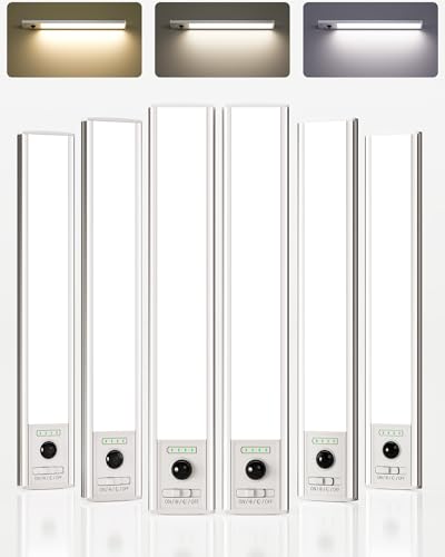 EZVALO 6 Pack Under Cabinet Lighting Wireless with Battery...