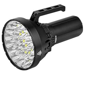 IMALENT MS32 Hellste Taschenlampe der Welt, 200.000 Lumen mit 32 Pcs Cree XHP 70.2 HI LEDs, Type-C Aufladbar, 8 Beleuchtungsmodi, IP56 Wasserdicht Camping Outdoor Taschenlampe