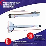 Chle-Mar Podpórka do drzwi 300 x 30 mm, metalowa stopka do drzwi