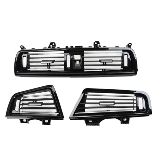 Grilles d'aération BMW F10 F11 avec flux d'air fluide et volets noirs laqués robustes