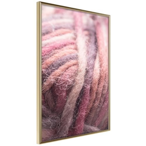 Affiche encadrée Skein of Wool or 30x42 cm pour embellir un mur vide