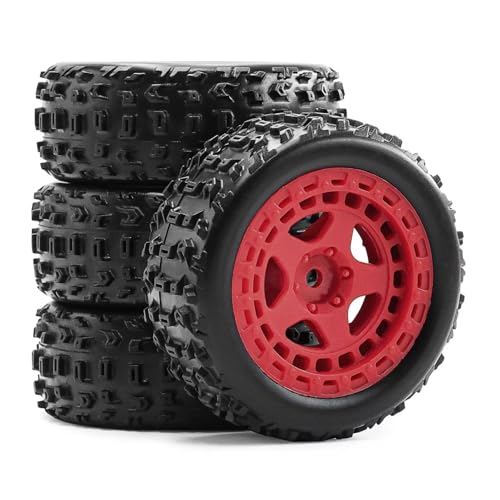 Pneus Arrma Typhon Grom 1/18, lot de 4 roues en caoutchouc de rechange pour modèle RC 2S