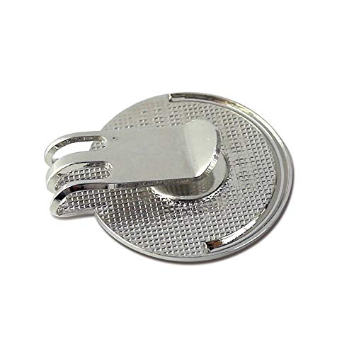 Myartte Golf Ball Marker Hat Clip Poker Chip 0.96 Inch Ball Markers Golf Gift For Men Women Golfer Assorted Pattern Stainless Iron 2 Hat Clip With 2 Golf Marker (Total 4 Pcs) #TOP3
