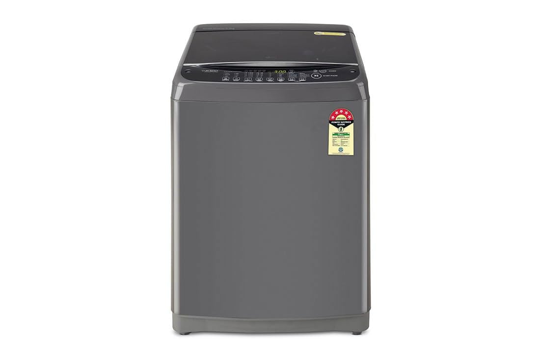 LG 9.0 Kg Top Load Washing Machine with Auto Tub Clean (T90AJMB1Z), Color : Middle Black