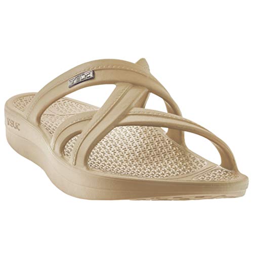 Image of Telic Women's Mallory Lightweight Comfort Sandal Slides with Arch Support