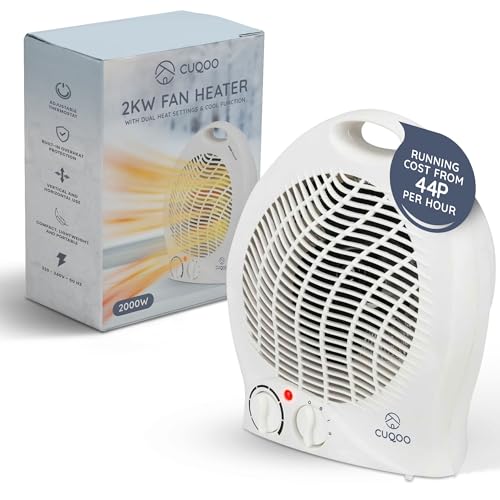 CUQOO 2KW Fan Heater and Cooler