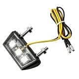 LYMISPIYA Luce targa moto LED 12 V universale IP67 impermeabile 3 SMD chip mini LED targa ...