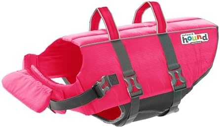 Outward Hound Granby Splash Pink Dog Life Jacket, XL