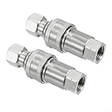 Hydraulische Schnellkupplung aus Karbonstahl, M14 x 1,5 mm, Innengewinde, 2er-Set für langfristigen Einsatz in hydraulischen Steuerungssystemen