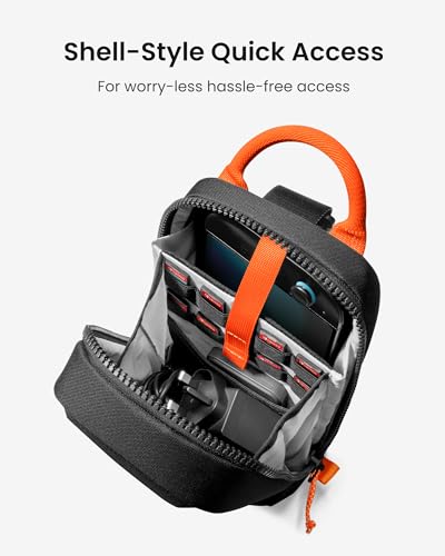 tomtoc Bolsa transversal transversal para Nintendo Switch 2, bolsa protetora de viagem para jogos com 8 compartimentos para cartuchos de jogos - Imagem 3