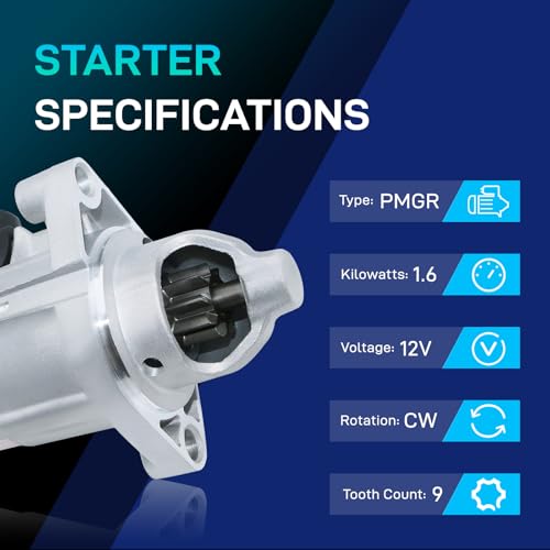 Image of 2006-2012 Honda Accord 2.4 Starter, 2006-2011 Civic 2.0L, 2007-2011 CR-V Element, 2007-2008 Odyssey Acura, 17960N 31200R40A01 31200R41L01 336-2059 SMU0428 SMU0498 410-54107 17960