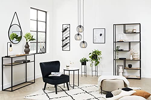 LIFA LIVING Industriële Hanglamp, 3-lichtse Plafondlamp, Zwarte Hanglampen, Moderne Metalen Verlichting, Ronde Hanglamp… - Afbeelding 7
