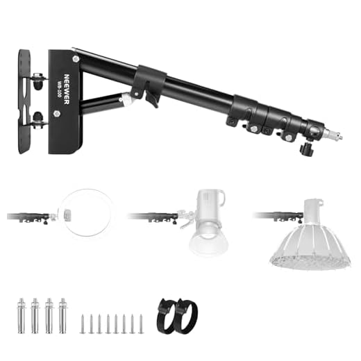 NEEWER Wall Mount Boom Arm for Ring Lights