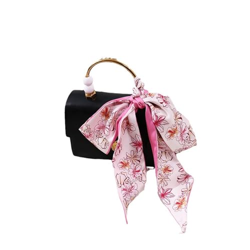 5 Pack Purse Scarf Set,Silk Ribbon Scarves for Bags Head Scarf for Handbag Handle Scarf Band Hair Neck Scarf for Women Fashion Holiday Gifts Wrapping,634