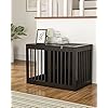 Furniture-Style-Dog-Crate-Wooden-Dog-Crate-End-Table-Double-Doors-Dog-Kennels-Indoor-Modern-Decorative-Dog-Crates-Furniture-Dog-Cage-Side-Table-Chew-Proof-Easy-to-Assemble- Modern Decorative Dog Crates