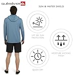 Quiksilver Men's Swimwear Regular Fit UPF 50 Sun Tee Hooded Rash Guard Shirt - Image 4