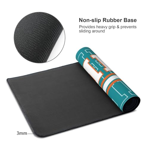Image of ANTKING Miami Mouse Pad Custom Name and Number Desk Pad for Men Women Youth Gifts